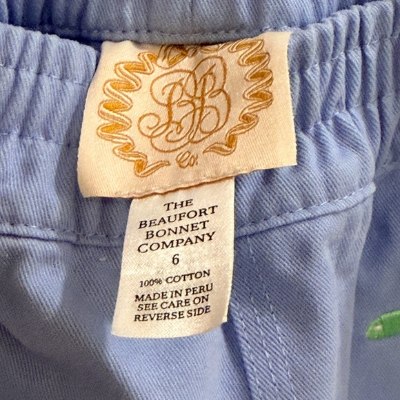 The Beaufort Bonnet Company - Blue Sheffield Shorts with Fish - Boys Size 6 - Picture 4 of 4